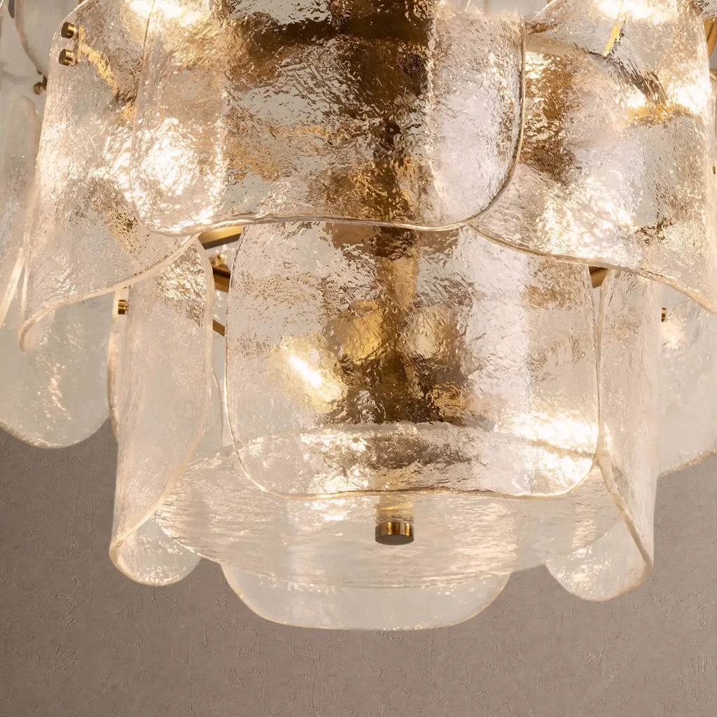 Blaire Round Chandelier - ClearBlushlighting