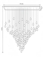Bloom Chandelier - 26 Lights | Ellipse styleEmitting White LightingBlushlighting