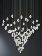 Bloom Chandelier - 26 Lights | Ellipse styleEmitting White LightingBlushlighting