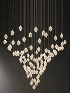 Bloom Chandelier - 26 Lights | Ellipse styleEmitting White LightingBlushlighting