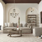 Bonitai Chandelier- Silver in clear by Blush Lighting