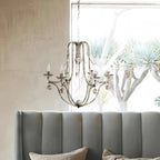 Bonitai Chandelier- Silver - clear finish, modern home lighting