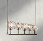 Boule De Cristal Clear Glass Linear Chandelier 48", 60"-Manorlights