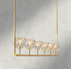 Boule De Cristal Clear Glass Linear Chandelier 48", 60"-Manorlights