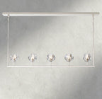 Boule De Cristal Clear Glass Linear Chandelier 48", 60"-Manorlights