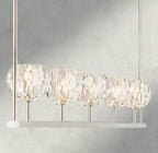 Boule De Cristal Clear Glass Linear Chandelier 48", 60"-Manorlights