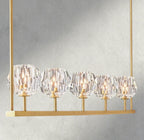 Boule De Cristal Clear Glass Linear Chandelier 48", 60"-Manorlights