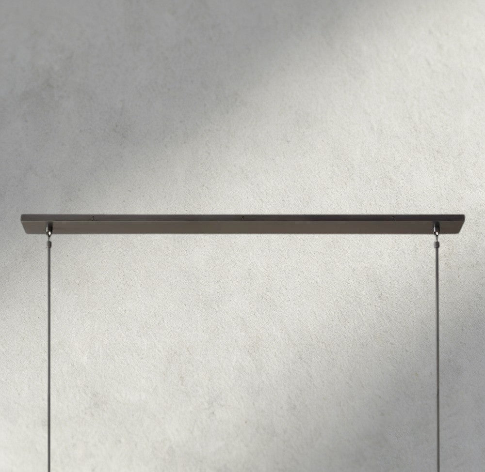 Boule De Cristal Clear Glass Linear Chandelier 48", 60"-Manorlights