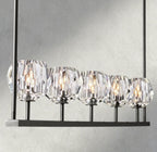 Boule De Cristal Clear Glass Linear Chandelier 48", 60"-Manorlights
