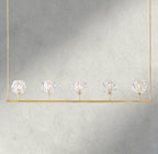Boule De Cristal Clear Glass Linear Chandelier 48", 60"-Manorlights