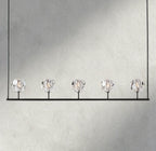 Boule De Cristal Clear Glass Linear Chandelier 48", 60"-Manorlights
