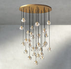Boule De Cristal Clear/ Smoke Glass Round Cluster Chandelier 14", 19", 24", 30", 40"-Manorlights