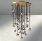 Boule De Cristal Clear/ Smoke Glass Round Cluster Chandelier 14", 19", 24", 30", 40"-Manorlights