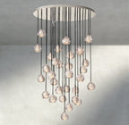 Boule De Cristal Clear/ Smoke Glass Round Cluster Chandelier 14", 19", 24", 30", 40"-Manorlights