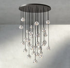 Boule De Cristal Clear/ Smoke Glass Round Cluster Chandelier 14", 19", 24", 30", 40"-Manorlights