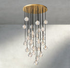 Boule De Cristal Clear/ Smoke Glass Round Cluster Chandelier 14", 19", 24", 30", 40"-Manorlights