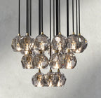 Boule De Cristal Clear/ Smoke Glass Round Cluster Chandelier 14", 19", 24", 30", 40"-Manorlights