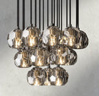 Boule De Cristal Clear/ Smoke Glass Round Cluster Chandelier 14", 19", 24", 30", 40"-Manorlights