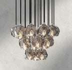 Boule De Cristal Clear/ Smoke Glass Round Cluster Chandelier 14", 19", 24", 30", 40"-Manorlights