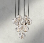 Boule De Cristal Clear/ Smoke Glass Round Cluster Chandelier 14", 19", 24", 30", 40"-Manorlights