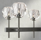 Boule De Cristal Double Linear Chandelier 60"-Manorlights
