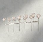 Boule De Cristal Double Linear Chandelier 60"-Manorlights