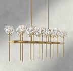 Boule De Cristal Double Linear Chandelier 60"-Manorlights