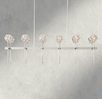 Boule De Cristal Double Linear Chandelier 60"-Manorlights