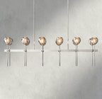 Boule De Cristal Double Linear Chandelier 60"-Manorlights