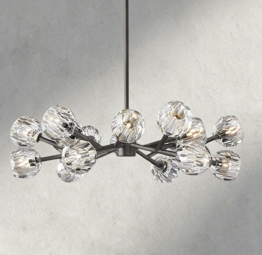Boule De Cristal Round Chandelier 24", 36", 48", 60", 72"-Manorlights