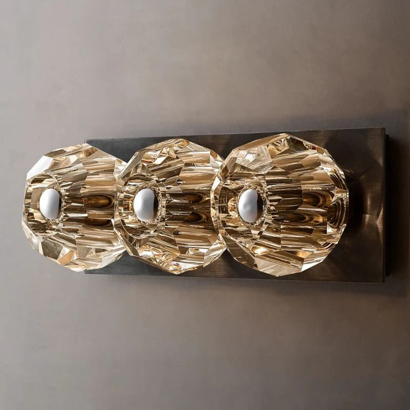 Boule De Crystal Ball Linear Short Wall Sconce