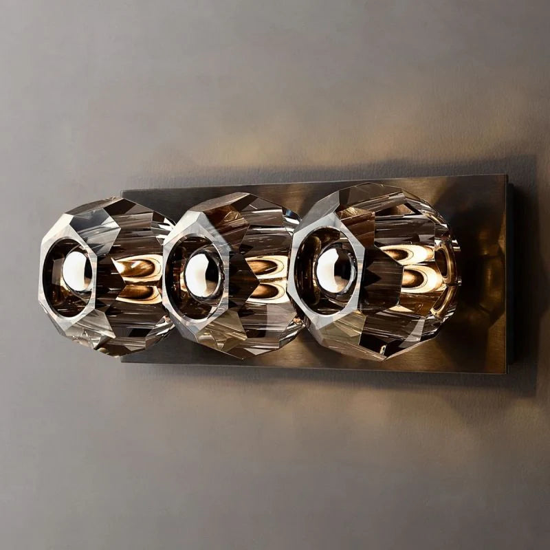 Boule De Crystal Ball Linear Short Wall Sconce