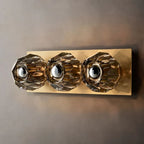 Boule De Crystal Ball Linear Short Wall Sconce-Manorlights