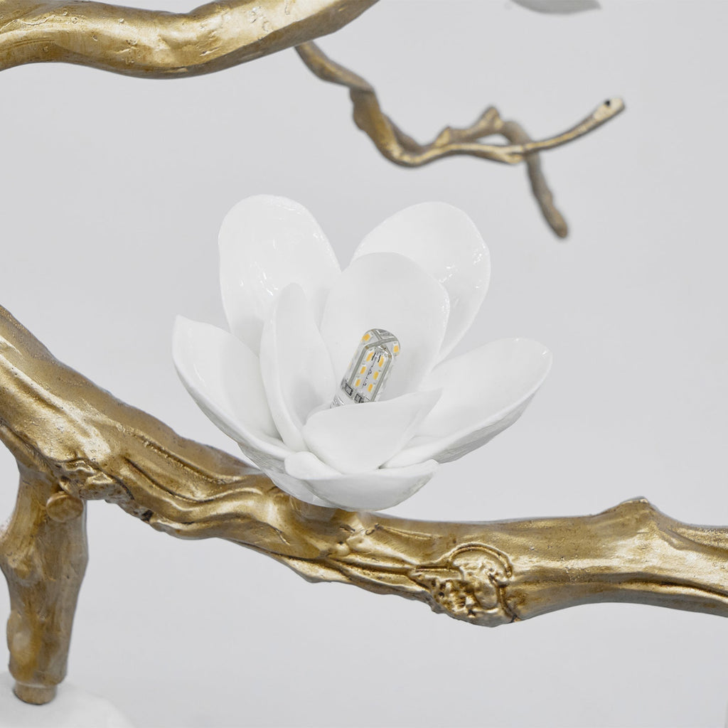 Brass Flower Branch Chandelier-Manorlights