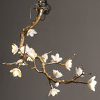 Brass Flower Branch Chandelier-Manorlights
