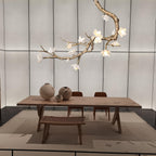 Brass Flower Branch Chandelier-Manorlights