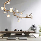Brass Flower Branch Chandelier-Manorlights
