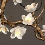 Brass Flower Branch Chandelier-Manorlights