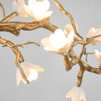 Brass Flower Branch Chandelier-Manorlights