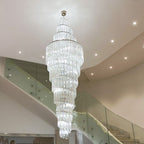Luxury Spiral Crystal Chandelier for High-ceiling/Foyer/Staircase-Chandeliers-Manorlights