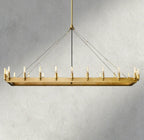 Camino Rectangular Outdoor Chandelier 41", 54"-chandelier-Manorlights