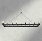 Camino Rectangular Outdoor Chandelier 41", 54"-chandelier-Manorlights