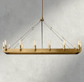 Camino Rectangular Outdoor Chandelier 41", 54"-chandelier-Manorlights