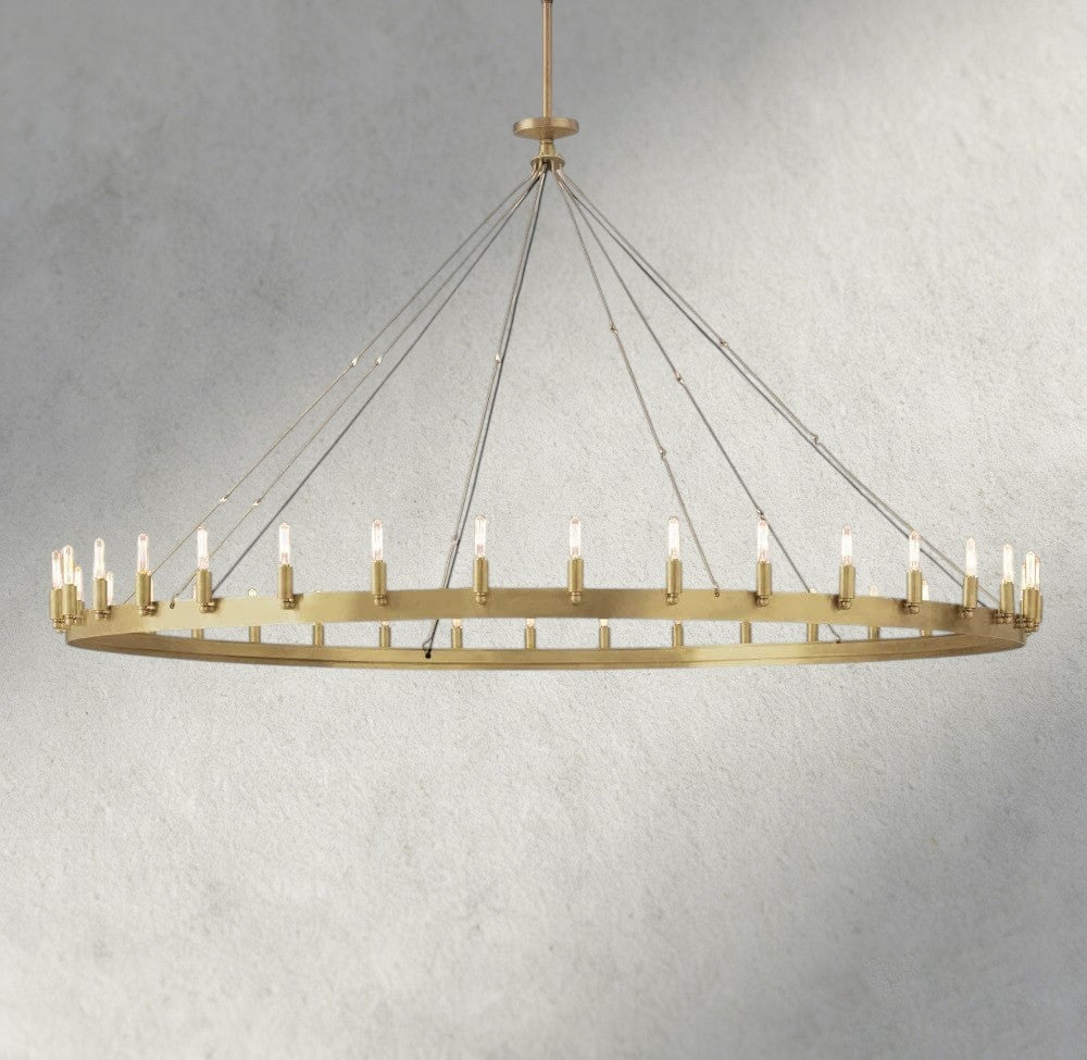 Camino Round Outdoor Chandelier 26", 38", 50", 63", 73"-chandelier-Manorlights