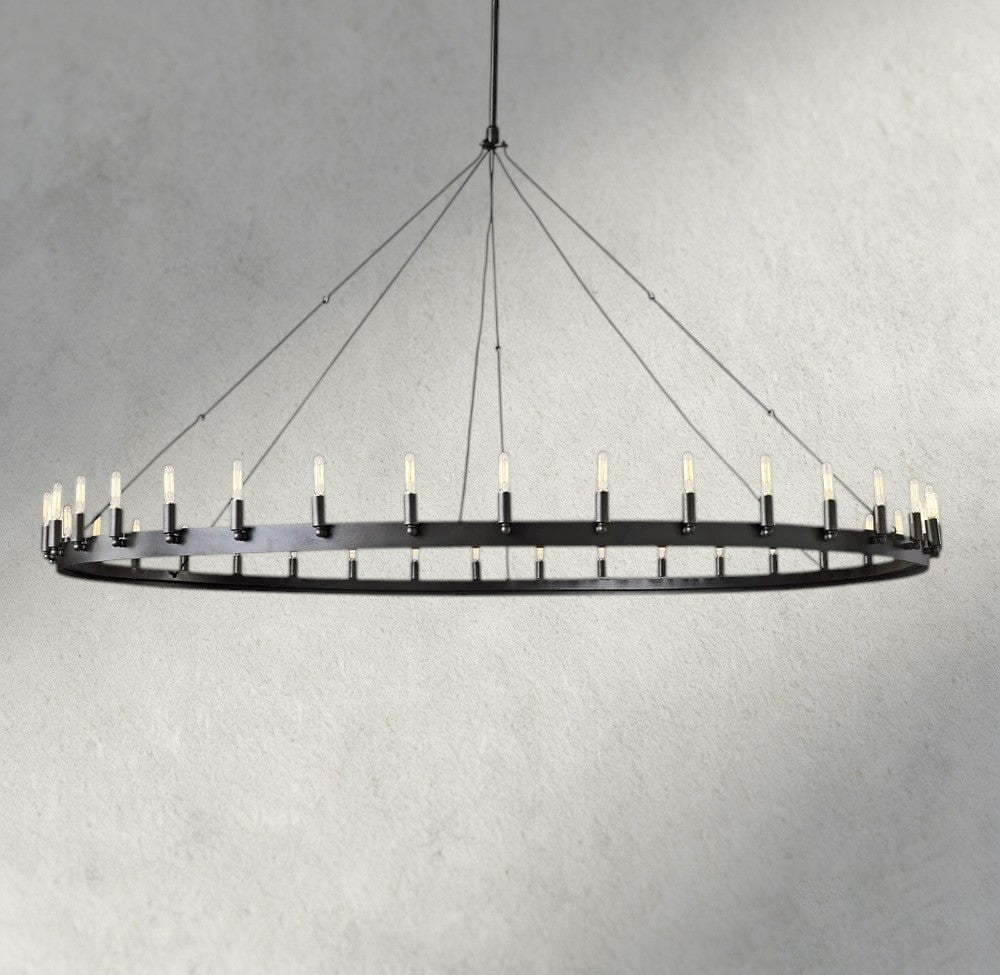 Camino Round Outdoor Chandelier 26", 38", 50", 63", 73"-chandelier-Manorlights