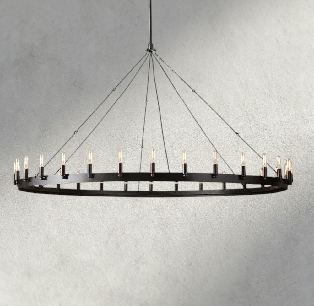 Camino Round Outdoor Chandelier 26", 38", 50", 63", 73"-chandelier-Manorlights