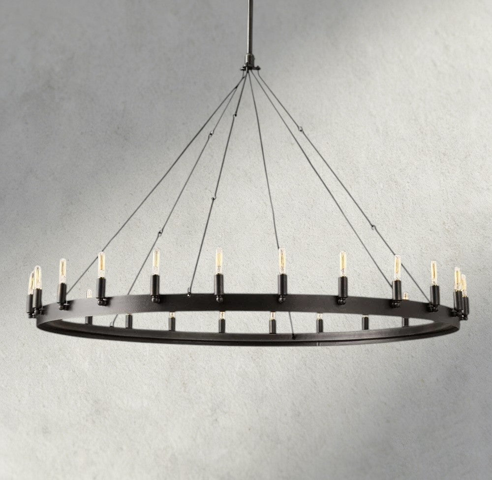 Camino Round Outdoor Chandelier 26", 38", 50", 63", 73"-chandelier-Manorlights