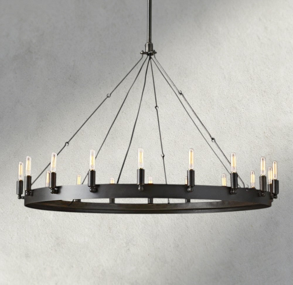 Camino Round Outdoor Chandelier 26", 38", 50", 63", 73"-chandelier-Manorlights