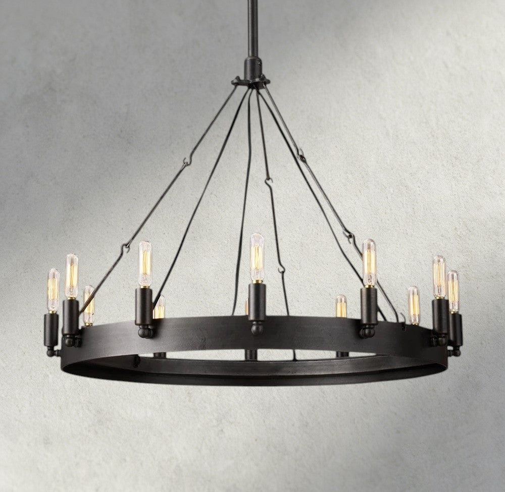 Camino Round Outdoor Chandelier 26", 38", 50", 63", 73"-chandelier-Manorlights