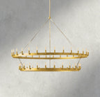 Camino Vintage Filament Two-Tier Chandelier 38", 50", 63", 71"-chandelier-Manorlights
